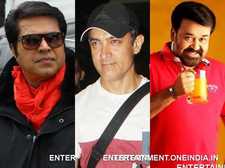 Aamir Plays Mediator Between Mohanlal and Mammootty