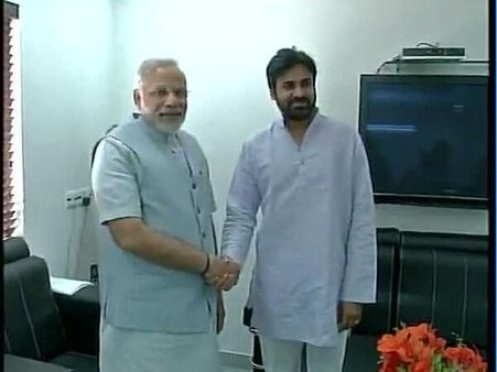 Pictures: Pawan Kalyan Meets Narendra Modi