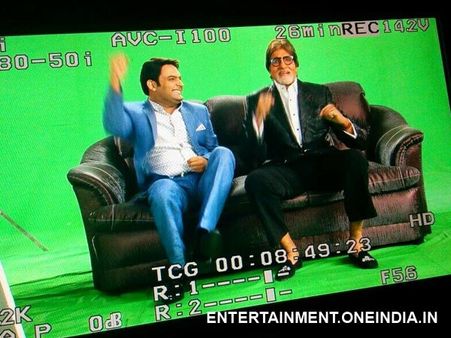 Photos: Kapil Sharma Ecstatic After Shooting Promo With Amitabh Bachchan