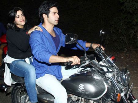 Ekta Kapoor Goes For A Ride With Varun Dhawan