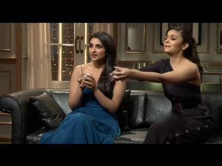 Koffee With Karan 4: Alia Bhatt, Parineeti Chopra's Funny Expressions During Koffee Quiz!