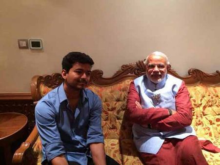 Photos: Vijay Meets Narendra Modi