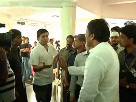 Photos: Chiranjeevi Spotted Fighting With A Voter At Polling Booth