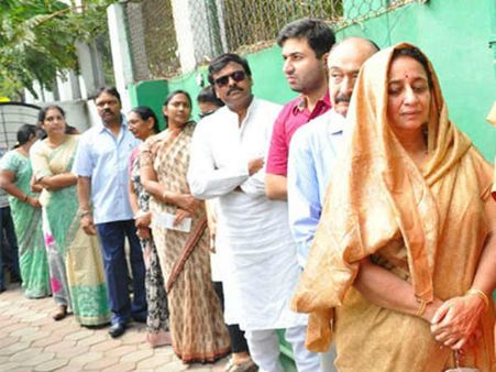 Media Magnified Chiranjeevi Jumping Queue During Voting: Teja