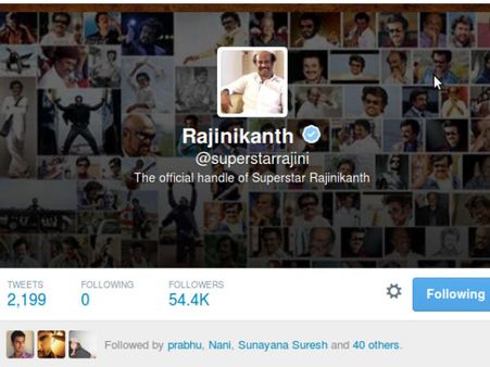 Superstar Rajinikanth's Fastest 50 On Twitter