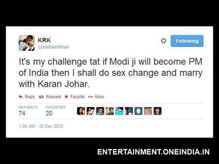 Narendra Modi Wins, Kamaal R Khan Leaves India Forever!