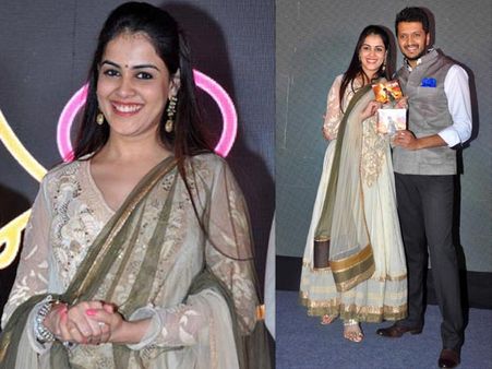 Pregnant Genelia Makes First Appearance At Lai Bhari's Music Launch
