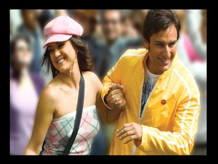 Preity Zinta Shoots With Saif For Happy Ending