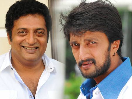 Sudeep And Prakash Raj In Attarintiki Daredi Remake