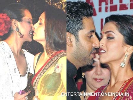 Bollywood Celebrities 'Kiss' Malfunction