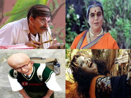 Bollywood Stars Taking Unrecognisable Looks (See pics)