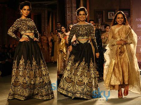 Kangana Ranaut Stuns As Showstopper For Anju Modi