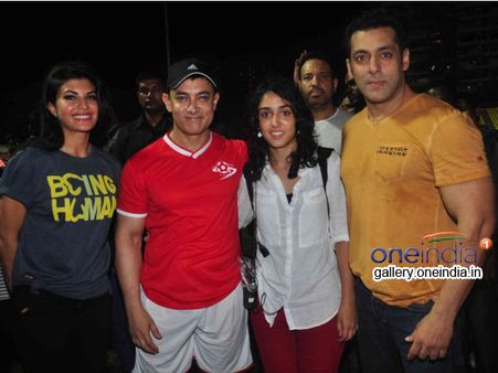 Aamir Khan, Hrithik Roshan, Abhishek Bachchan Celebrity Match Pics