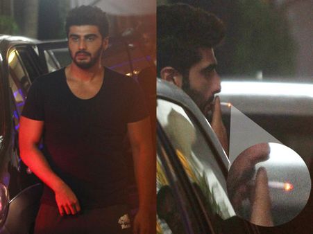 Exposed: Arjun Kapoor Caught Smoking In Juhu