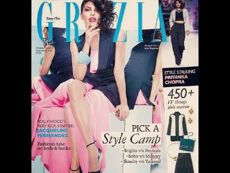 Jacqueline Fernandez Turns Fiery Hot On Grazia Cover