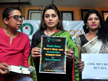 Pics: Rani Mukerji Visits Anti-Trafficking NGO In Delhi