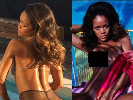 Pics: Rihanna Bares It All For Lui Magazine, Shows Off Tan Lines