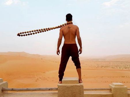 Akshay Kumar Gets Trained With 50 Wooden Beads Round His Neck