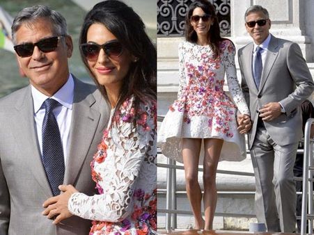 George Clooney & Amal Alamuddin's First Pics After Wedding