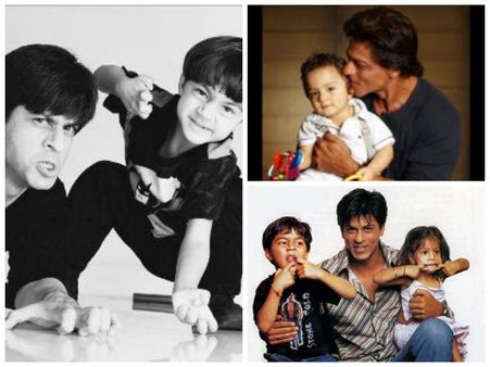 Rare And Unseen Pics Of Shahrukh Khan With His Three Kids
