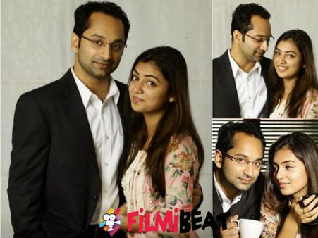 Nazriya Visits Fahadh On The Sets Of Isam