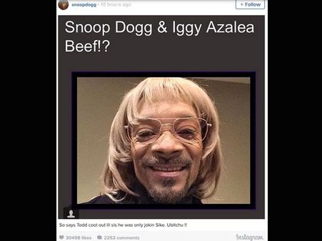 Snoop Dogg Calls Iggy Azalea 'B**ch', Posts 