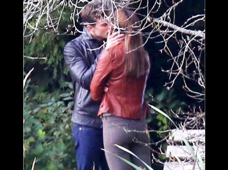 Pics: Dakota Johnson & Jamie Dornan Kiss During Fifty Shades Reshoot