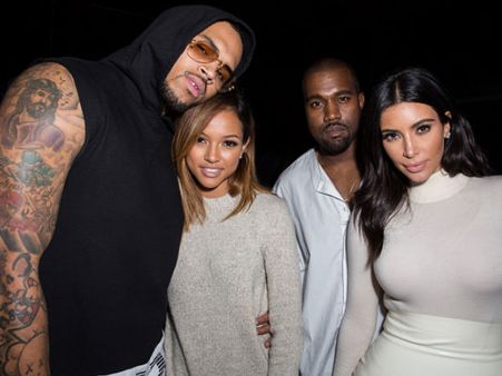 Double Fun: Kanye & Kim Bond With Chris & Karrueche
