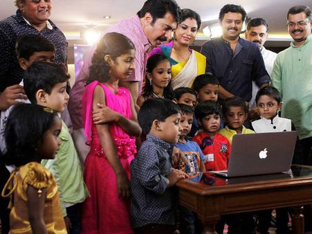 Mammootty And Kids Launch 'Varsham' Second Song