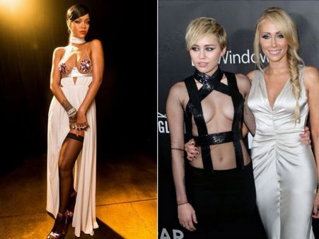 Miley Cyrus Overshadows Rihanna At amFAR Inspiration Gala!