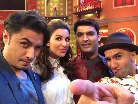 Bald Ranveer Singh With Parineeti Promotes Kill Dil On Kapil's Comedy Nights!
