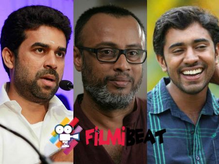 Nivin Pauly And Vijay Babu With Lal Jose