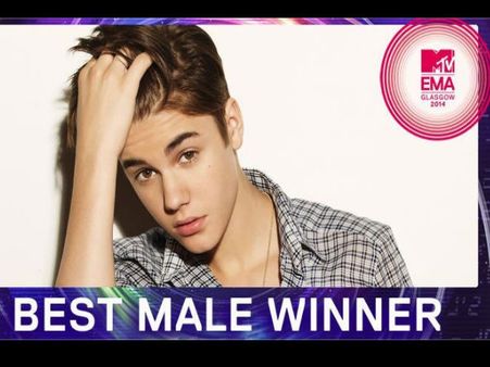 Justin Bieber Wins His 5th MTV EMA 'Best Male' Award!