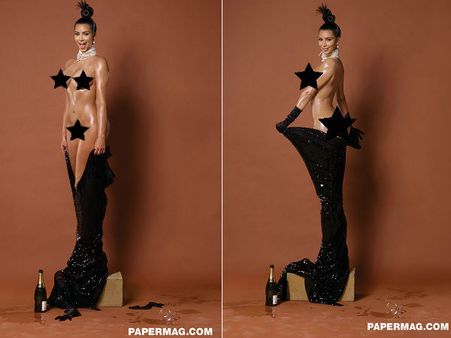 New Pics: Kim Kardashian Bares It All For Paper, Shows Her Modesty