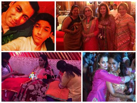 Pics: Salman's Sister Arpita Khan's Mehendi And Sangeet Ceremony