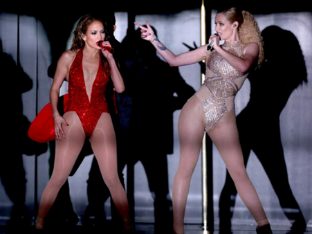 Watch: JLo & Iggy Azalea's Booty Performance At AMAs