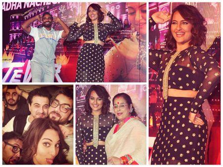 Pics: Sonakshi Sinha's Hot Dance Moves At Tevar Radha Nachegi Song Launch