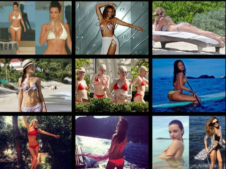 Best Celebrity Bikini Pics of 2014: Kim Kardashian, Rihanna & More
