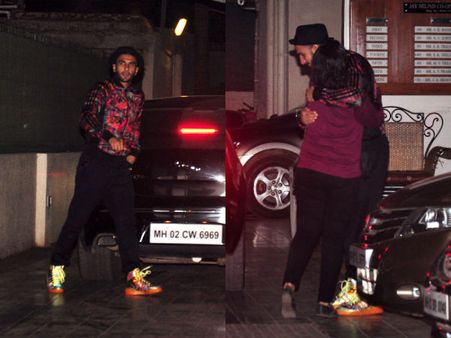 Pics: Ranveer Singh Snapped With Mystery Girl At His Residence