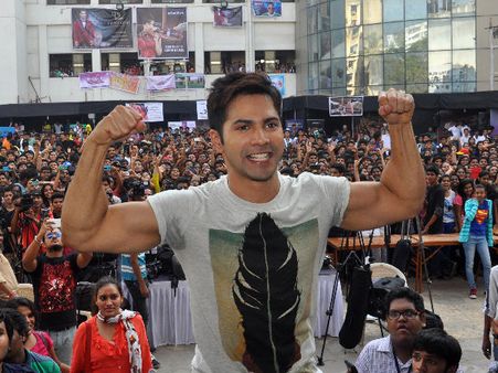 Varun Dhawan Takes Over Mithibai By 'Badlapur' storm