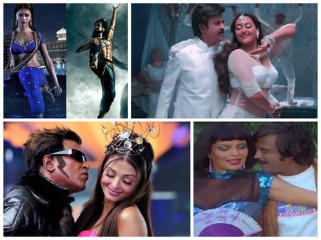 10 Bollywood Actresses Who Romanced Rajinikanth
