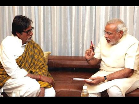 Amitabh Bachchan Meets PM Modi In Capital