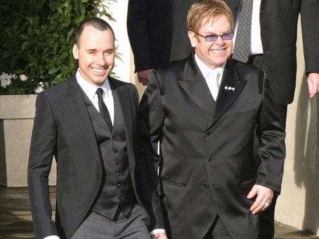 Elton John & David Furnish Wedding Pics