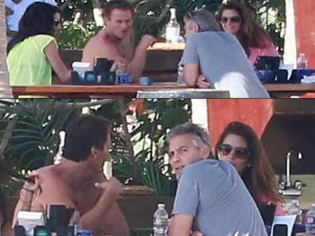 George & Amal Clooney's Christmas Vacation With Cindy Crawford