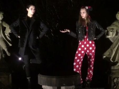 BFFs Kendall Jenner & Cara Delevingne's Christmas Video