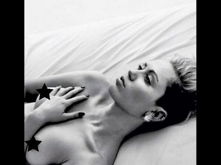 Miley Cyrus Goes Topless For 'Free The Nipple' Campaign