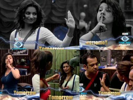 Bigg Boss Halla Bol: Sambhavana Throws Shoes At Dimpy, Rahul Consoles! [PHOTOS]