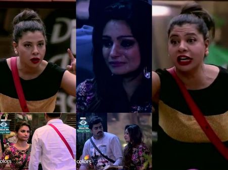 Bigg Boss 8: Dimpy-Sambhavana Fight, Rahul's 'Husbandly' Advice Makes Dimpy Sob More! [PHOTOS]
