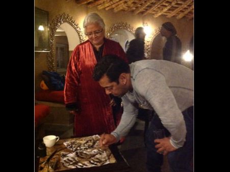 Salman Khan Creates Organic Masterpiece With His Brush (Pics)