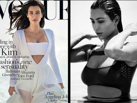 Kim Kardashian Hits The Beach For Vogue Australia's Feb Issue